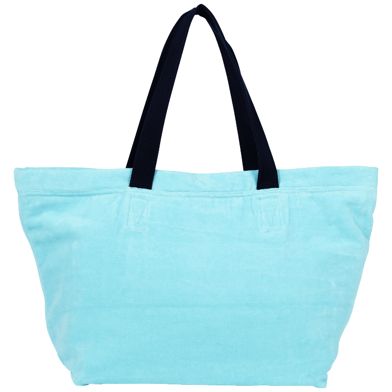 Big terry cloth Beach Bag Jacquard Solid Vilebrequin Hawai Blue T.U. Unisex