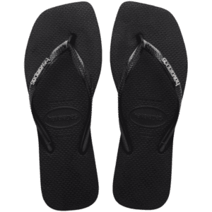 Havaianas Square Logo Metallic Black