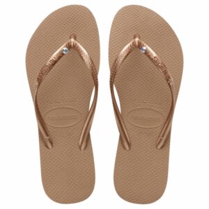 Havaianas Slim Crystal Sw Rose Gold